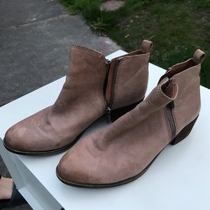 Tan booties